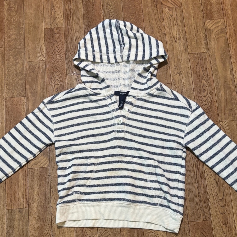 GAP Kids Navy and White Striped Sweater (AB2)